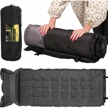 Karimatka Samonafukovací karimatka Springos šedá 66x180x5 cm s obalem