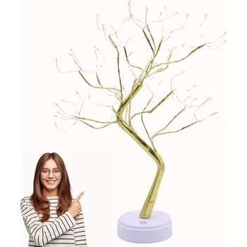 Vánoční dekorace VÁNOČNÍ OSVĚTLENÍ NA STROMEČEK NOČNÍ LAMPA OZDOBNÝ STROMEK NOČNÍ LAMPA 108 LED