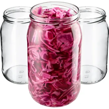 Sklenice 8x SKLENĚNÁ ZAVAŘOVACÍ SKLENICE 760 Ml SKLENICE NA ZAVAŘENINY SKLENICE