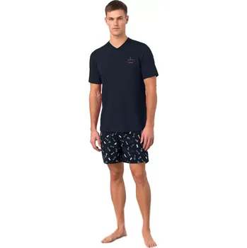 Pánské pyžamo Dvoudílné pánské pyžamo Vamp 17633 velikost M