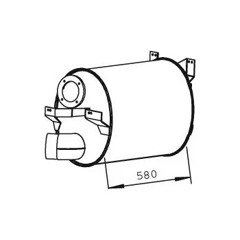 Tlumič výfuku Střední tlumič výfuku DINEX DIN51334