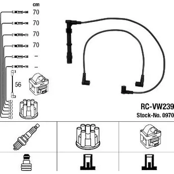 Zapalovací kabel Sada kabelů pro zapalování NGK RC-VW239