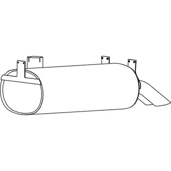 Tlumič výfuku Zadní tlumič výfuku DINEX DIN69330