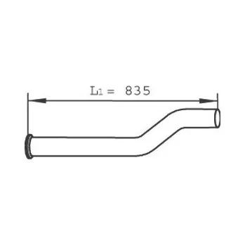 Výfuková trubka Výfuková trubka DINEX DIN21254