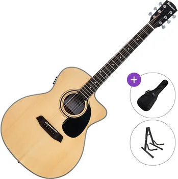 Elektroakustická kytara Pasadena PGC-100E SET Natural Elektroakustická kytara Jumbo