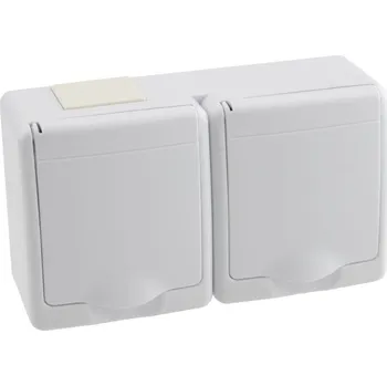 Elektrická zásuvka Elektrická Zásuvka hermetická Pawbol bílá