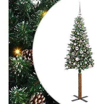 Úzký vánoční stromeček s 150 LED diodami Zelená 150 cm