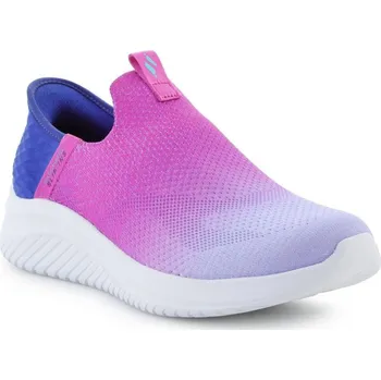 Chlapecké tenisky Boty Skechers Slip-Ins: Ultra Flex 3.0 - Color Boost Jr 303828L-NVPR EU 28,5