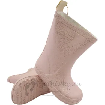 Dívčí zimní obuv Dětské zateplené barefoot holínky Bundgaard Aspen old rose sparkle (BG401054 9412) - vel. 29