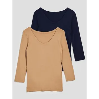 Dámské tričko Trička s 3/4 rukávem, 2 ks