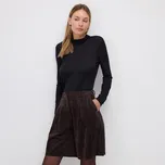 Reserved - Kraťasy z umělého semiše - tmavě hnědá - 328GF-89X - 328GF-89X-L