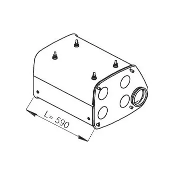 Tlumič výfuku Střední tlumič výfuku DINEX DIN49366