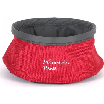 Miska pro psa Skládací cestovní miska na vodu pro psy Mountain Paws Červená