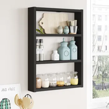 police VerDesign Nástěnná police PERA 1, černá