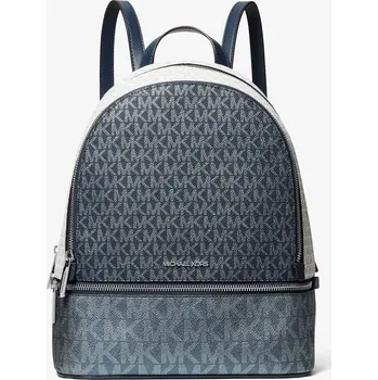 Městský batoh MICHAEL KORS dámský metalický batoh Rhea modrý logový