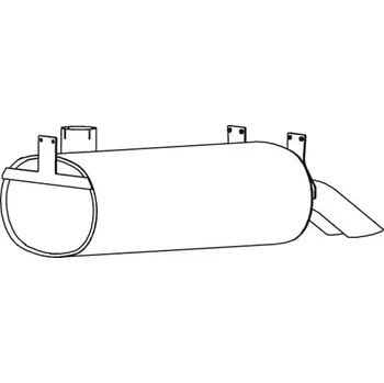 Tlumič výfuku Zadní tlumič výfuku DINEX DIN69333