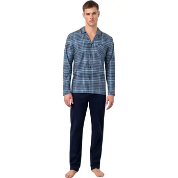 Pánské pyžamo Pohodlné dvoudílné pánské pyžamo Vamp Andy 17646 raf faded velikost XXL