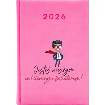 Kalendář Knižkový kalendář 2026 A5 FunnyCase růžový