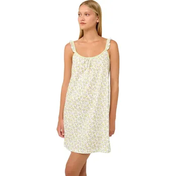 Dámská noční košile Dámská letní noční košile s volánky Vamp 22237 green fog velikost XXL