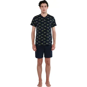 Pánské pyžamo Vamp pánské krátké bavlněné pyžamo 20601 velikost XXL