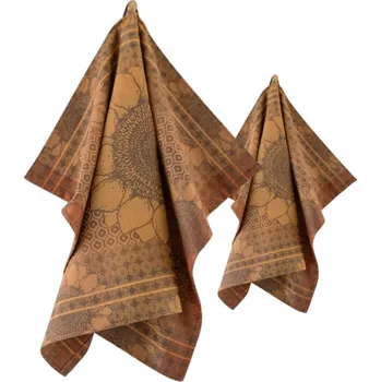 Utěrka ZWOLTEX Sunflowers kuchyňská sada utěrka x2 oranžová 50x70