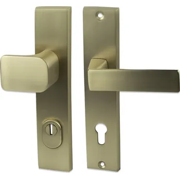 Cobra Ochranné kování C201 (zlatá matná) Provedení: K PZ LI (klika levá/koule pro FAB), Rozteč: 90mm