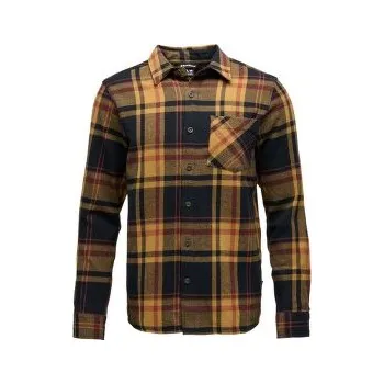 Pánská košile Black Diamond Project Flannel Men Black-Flax Plaid černá L