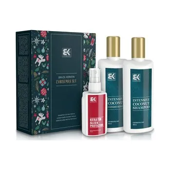 Kosmetická sada Brazil Keratin Christmas Set dárková sada pro hydrataci suchých vlasů 1 ks