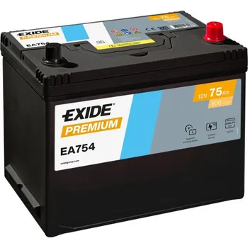 Autobaterie EXIDE Premium CARBON 12V 75Ah 630A 270x173x222