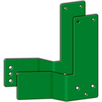 Dílenský stůl Montážní deska, pro skleněný rám dveří pravý, zapuštění 50 mm, s připravenými otvory