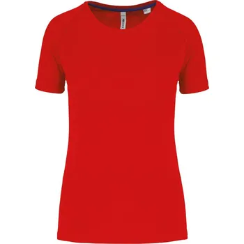 Dámské tričko Dámské sportovní tričko ProAct z recyklovaného polyesteru PA4013 Barva: Červená, Velikost: M