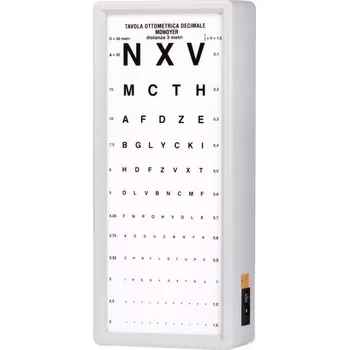 Prosvětlený optotyp WEIKO monoyer, 3m