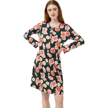 Dámská noční košile Dámská noční košile Vamp s dlouhým rukávem a květinovým potiskem 23000 green timber velikost XXL