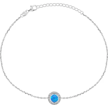 Náramek Brilio Silver Nádherný stříbrný náramek se syntetickým opálem BRC31WB + 2 měsíce na vrácení zboží