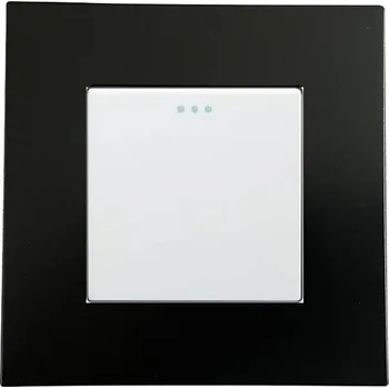 vypínač JEDNOPÓLOVÝ SPÍNAČ SVĚTLA, PLASTOVÝ, ČERNO-BÍLÝ