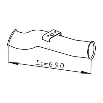 Výfuková trubka Výfuková trubka DINEX DIN68265