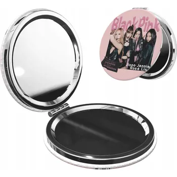 Kosmetické zrcátko SKLÁDACÍ KAPESNÍ ZRCÁTKO NA MAKE-UP BLACKPINK - VYSOKÁ KVALITA - IDEÁLNÍ JAKO DÁREK