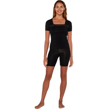 Dámské tričko Elegantní dámské tričko s krátkým rukávem 20820 black velikost XXL