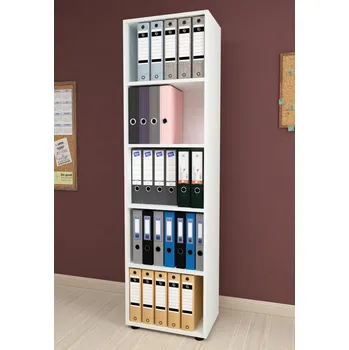 regál VerDesign DENISSA 5-policový regál, bílá