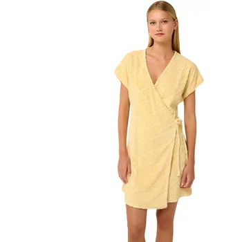 Dámský župan Dámský froté letní župan Vamp 22533 yellow banan velikost XXL