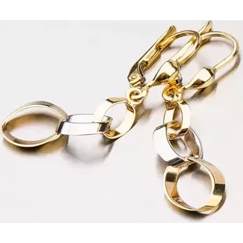 Náušnice Dámské náušnice žluté zlato 585 visací 12-328