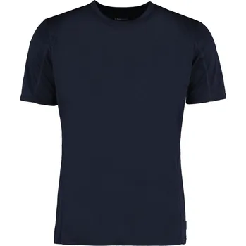 Kustom Kit Pánské sportovní kontrastní tričko Cooltex Barva: Modrá námořní - Modrá námořní, Velikost: M