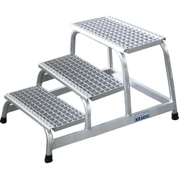 Schůdek Montážní schůdky z hliníku, 3 mřížové stupně