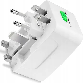 Bezpečnostní kamera CESTOVNÍ ADAPTÉR ZÁSUVKY USA UK EU CELÝ SVĚT + 2 USB NABÍJEČKA