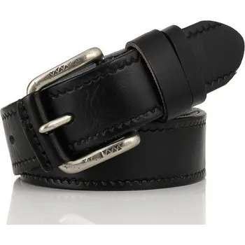 Opasek Pánský kožený pásek L402 černá 105 cm