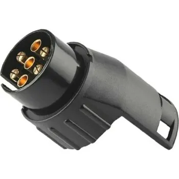 Adaptér 7 pin na 13 pin pro přívěs 12V Tažné zařízení Vodotěsná zásuvka Plast Mosaz Černý Konektor Příslušenství pro auto a nákladní vůz