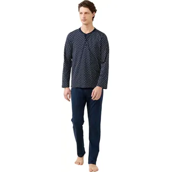 Klasické pánské pyžamo Vamp s potiskem 21690 velikost 5XL