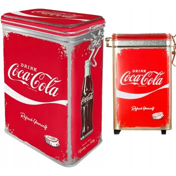 Obraz Coca-Cola Refresh plechovka s klipem na kávu, čaj Nostalgic Art