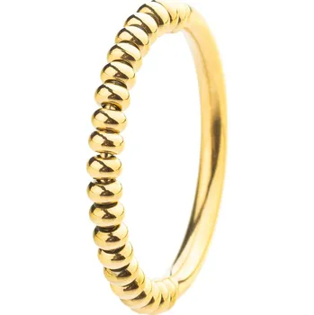 Prsten franco bene Antistresový prsten s korálky - pozlacený | 689 Velikost prstenu: 6 (52 mm)