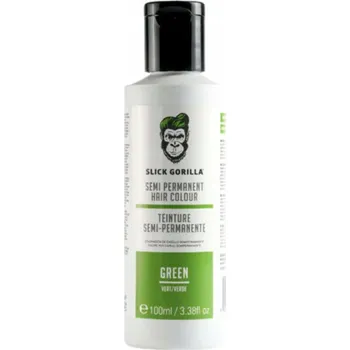Barva na vlasy Slick Gorilla Barva na vlasy Zelená, semi-permanentní barva zelená na vlasy pro muže